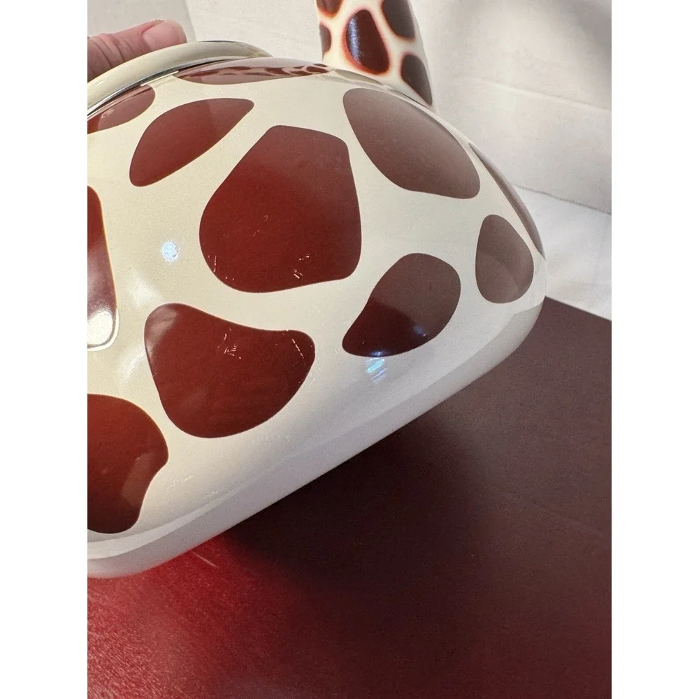 Supreme Housewares Giraffe Whistling  Enamel On Steel Teapot Tea Kettle